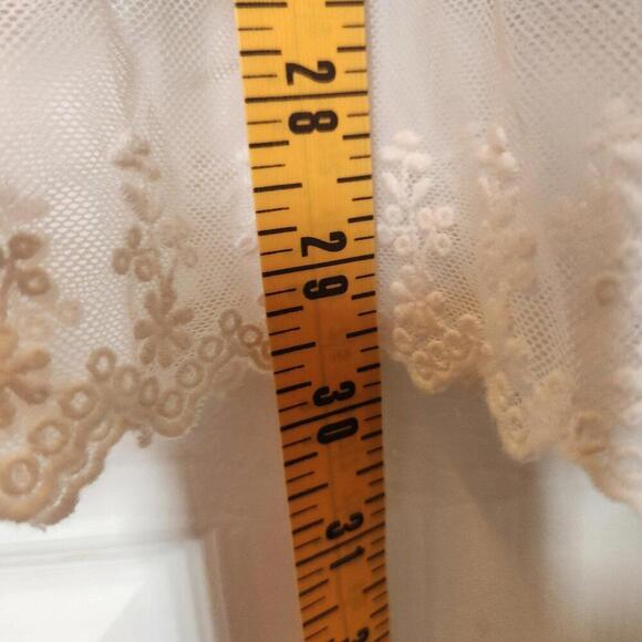 Umgee USA Women's Layered Sweater Top with Lace Trim- Small - Picture 3 of 9